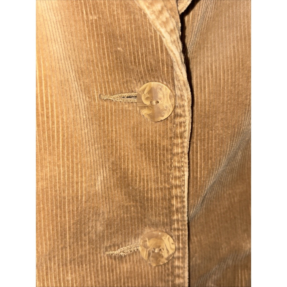 Vintage Y2K Corduroy Pant Suit Women's 2 Hipster Camel - Picture 4 of 12